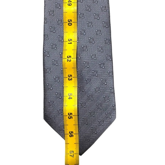 Set Of Two‎ Parksder Silk Ties Men's Executive Professional Smooth Silk Gray - Picture 11 of 13